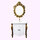 کابینت سفید پایه طلایی مارال s630  